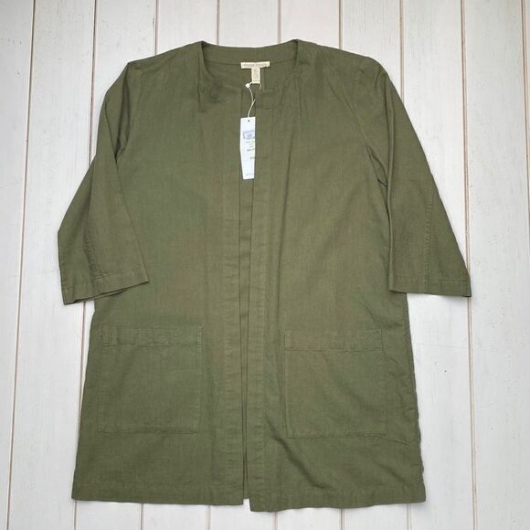 NWT Organic Cotton Open Front Kimono Jacket - Picture 2 of 12